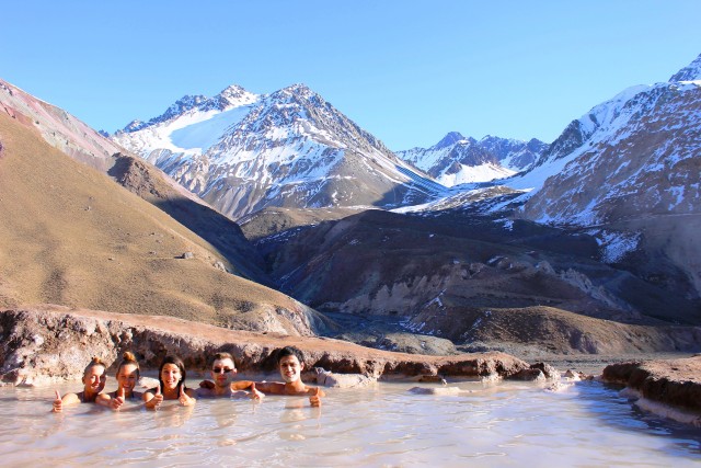 Visit From Santiago Maipo Canyon Volcano and Hot Spring Tour in Santiago