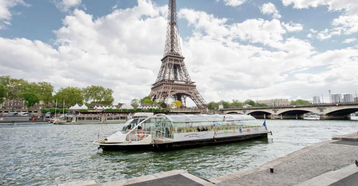 Paris: Hop-On Hop-Off Sightseeing Cruise 1-Day/2-Day Pass