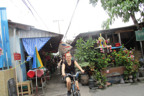 Bangkok całodniowa Bike Tour pomoca łodzi i lunch