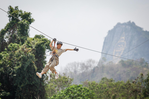 Pattaya: Soar like Tarzan on an Exciting Zipline Ride Zipline : Small Kid 7 platforms Course