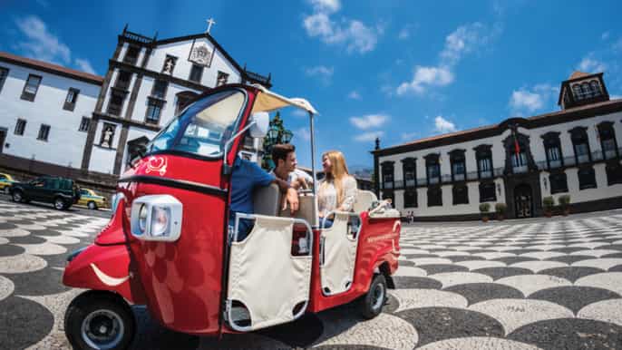 funchal guided tuk tuk tour of garajau and cristo rei