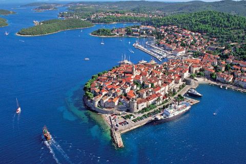 Descubra Korcula de Dubrovnik, incluindo visita à vinícola