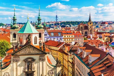 Prag: Tour durch die Burg und das jüdische ViertelGruppentour auf Englisch mit Bootsfahrt & Karlsbrückenmuseum