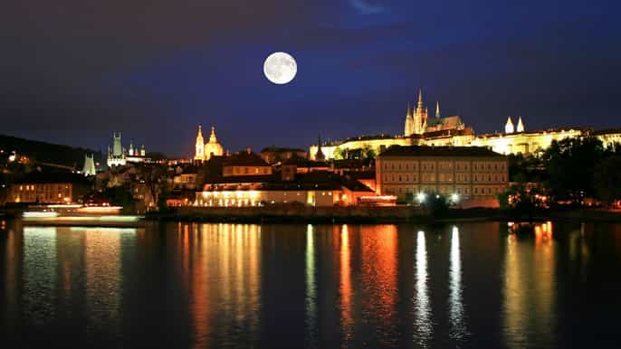 panoramic views of prague evening walking tour