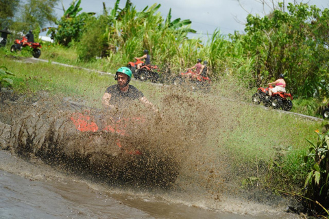 Bali: Ubud ATV Quad Bike Tunnels, Waterfall, Forest, GuidedATV Tandem with Meeting Point