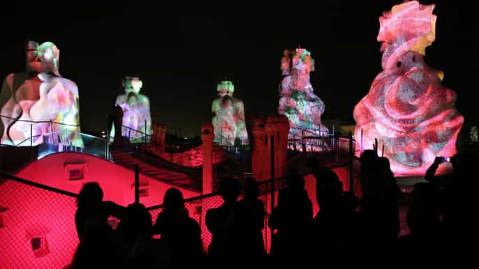 barcelone visite nocturne de la pedrera