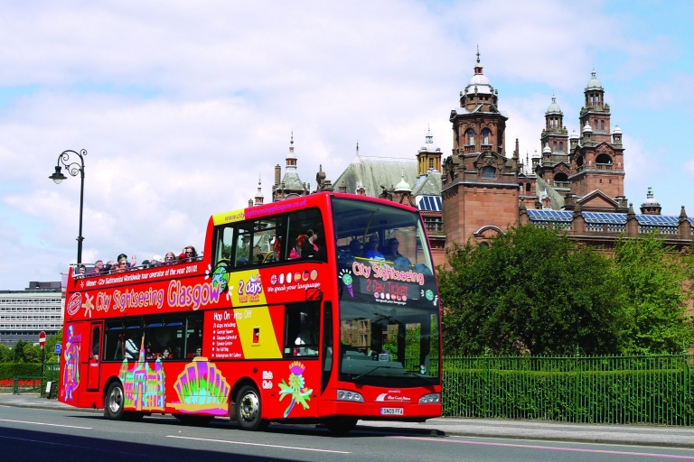City Sightseeing in Glasgow: hop on, hop off-bustourGlasgow Hop on, hop off-bus: 2-daags familieticket
