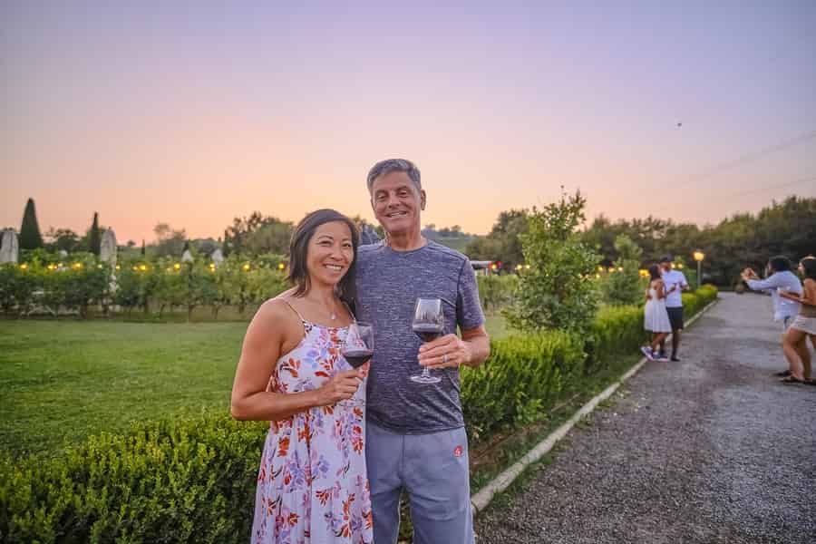 Von Florenz aus: Weinverkostung und Abendessen in den Chianti-Weinbergen