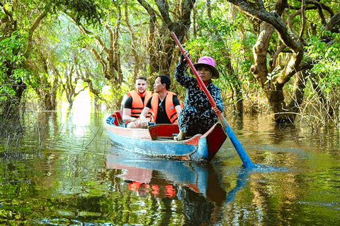 Siem Reap: Kampong Phluk halvdag med solnedgång, båt och guide