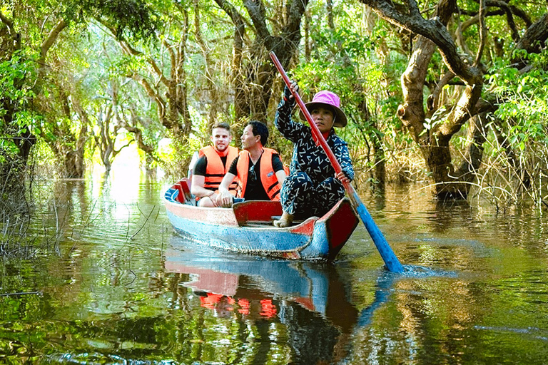 Siem Reap : Demi-journée à Kampong Phluk avec coucher de soleil, bateau et guide