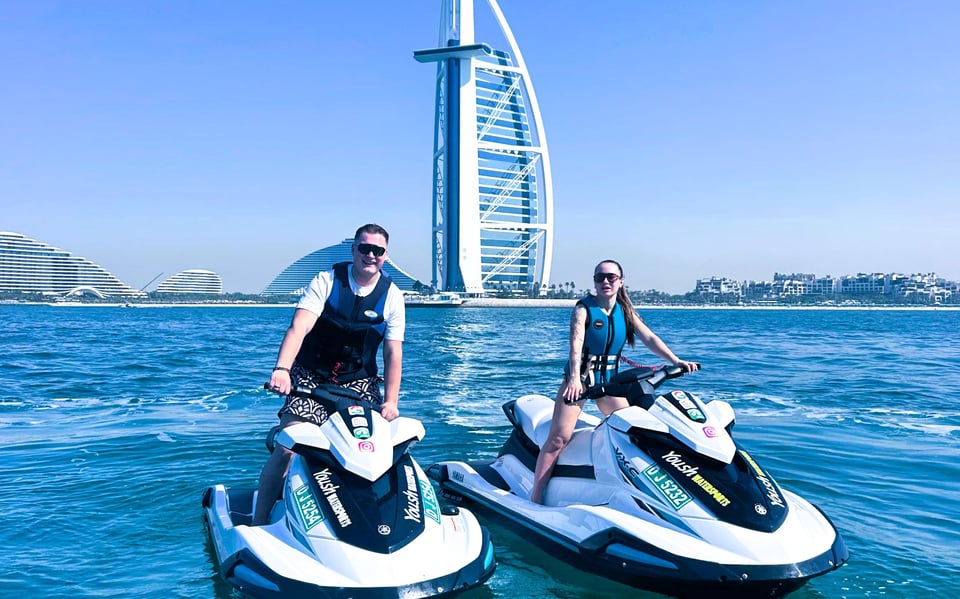 Dubái: tour en moto acuática por el Burj Al Arab con fotos y vídeos gratis