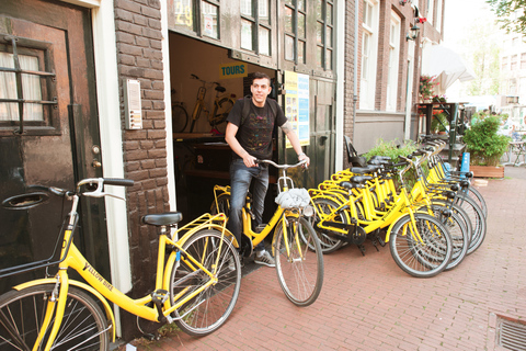 Amsterdam : visite guidée historique de 2 h à véloVisite en anglais ou néerlandais