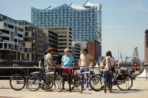 Visite de Hambourg à véloVisite publique en allemand