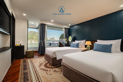 Hanoi: 2-Day Ha Long, Lan Ha 5-Star Cruise w/ Balcony Cabin Bay Light Suite with private balcony and bathtub (1st floor)
