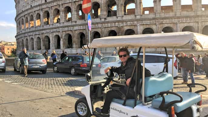 rome golf cart exclusive private tour