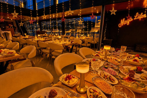 Istanbul: New Year's Eve Bosphorus Cruise w/ Dinner Option VIP Dinner Menu, Alcoholic Drinks, and Hotel Transfer