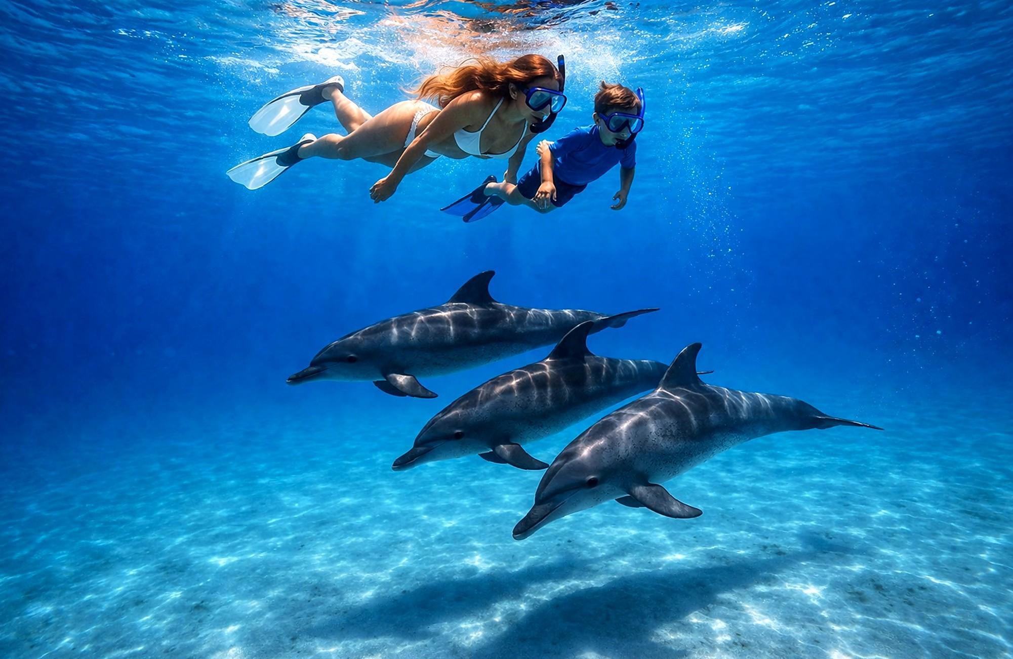 Hurghada: Schwimmen mit Delfinen, Schnorcheln & Schnupper-Tauchkurs