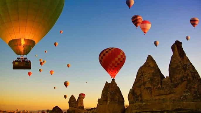 cappadocia hot air balloon sunrise flight