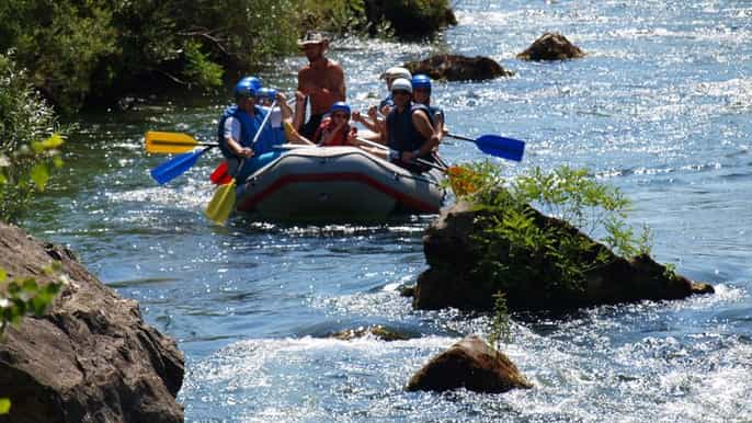 from split or trogir cetina river rafting