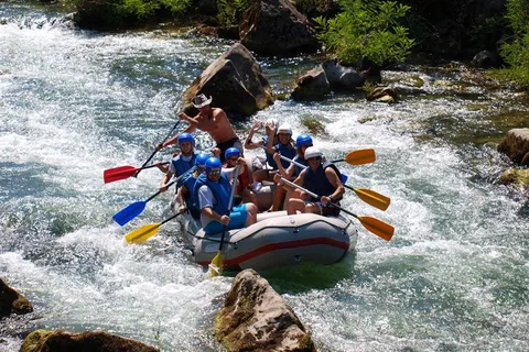 From Split or Trogir: Cetina River Rafting with Transfer