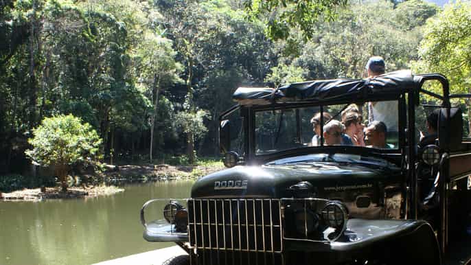 rio de janeiro omvisning med jeep i tijucaregnskogen