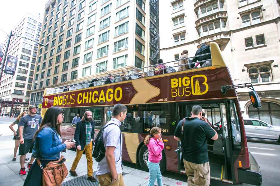 Chicago: Sightseeing-Tour mit dem Big Bus Hop-On/Hop-Off-Bus. Foto: GetYourGuide