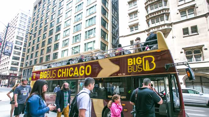 chicago hopon hopoff open top bus tour