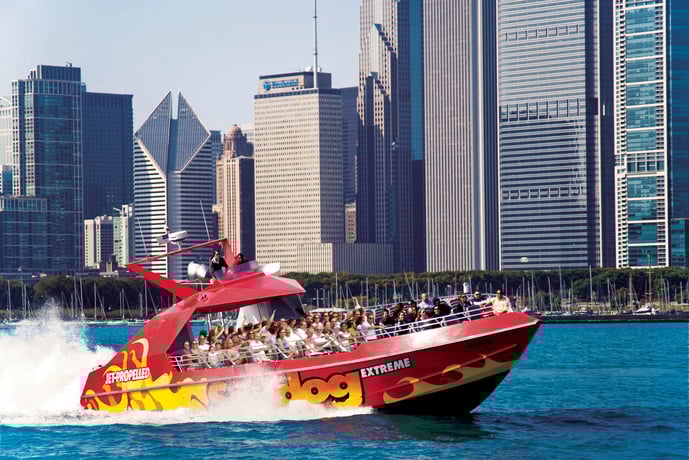 Chicago Seadog Speedboat Fireworks Cruise on Lake Michigan