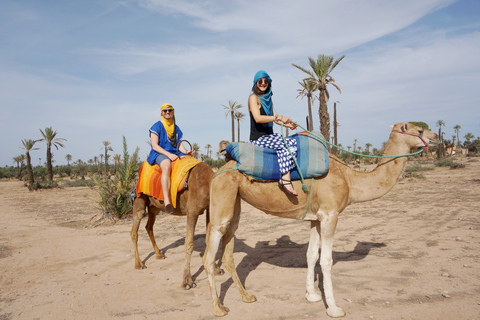 Marrakesh: kamelenrit palmbos met theepauzeKamelenrit palmbos met theepauze