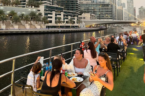 Dubai Marina Dinner Cruise with Buffet & Live Entertainment