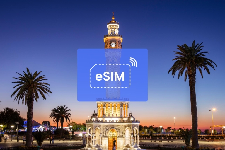 Izmir: Turcja (Turcja)/Europa Plan danych mobilnych w roamingu eSIM1 GB/ 7 dni: 42 kraje europejskie