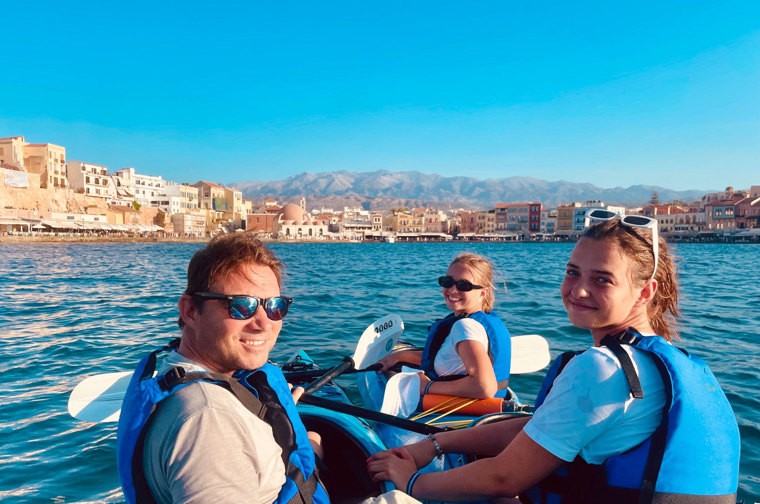 Chania: Morgen-Kajak-Tour entlang der Küste