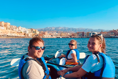 Chania: Morning Sea Kayak Tour Along the Coastline Morning Kayak Tour: Tanneries-Venetian Port-Lazareto