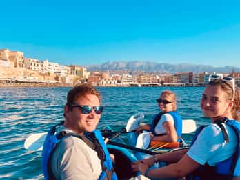 Chania: Morning Sea Kayak Tour Along the Coastline
