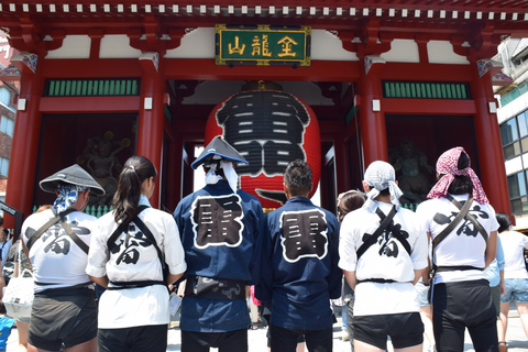 Tokyo: Tour panoramico di Asakusa con il risciòTour di 190 minuti