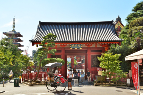 Tokyo: Sightseeingtur i Asakusa med Rickshaw190 minuters rundtur