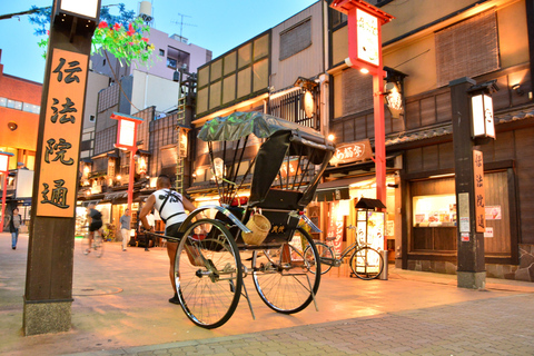 Tokyo: Tour panoramico di Asakusa con il risciòTour di 190 minuti