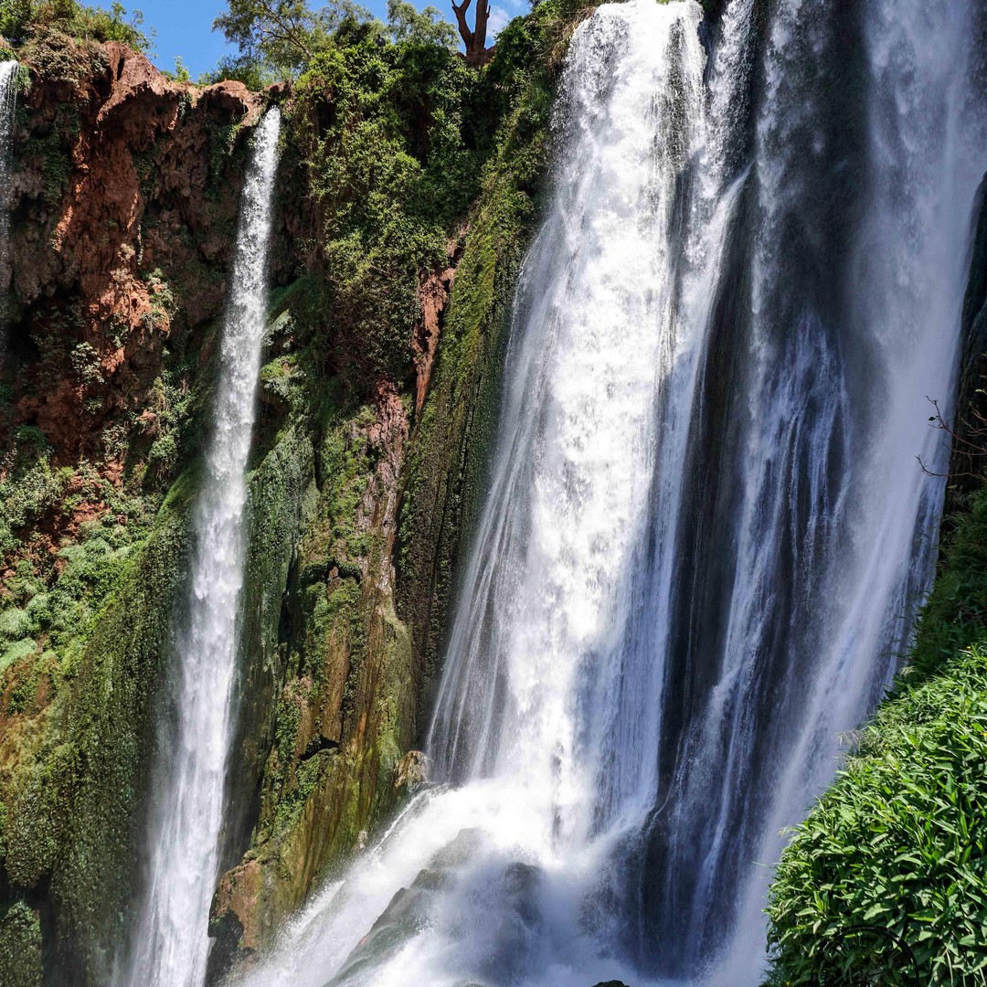 Depuis Marrakech : cascades d'Ouzoud, montagnes de l'Atlas et déjeuner