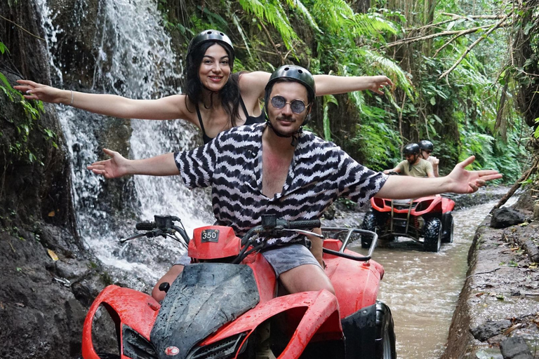 Ubud: Alamelu ATV Quad Bike Adventure with Mud & Waterfalls Full Track ATV Quad Bike + Monkey Forest (Private Transfer)