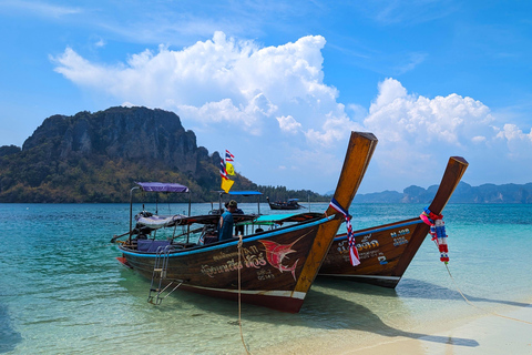 From Railay: Island Hopping Tour by Private Longtail Boat Option 2: Private Tour 4 Islands