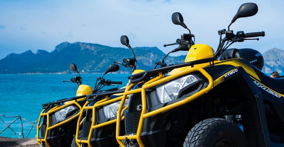 Alcúdia: Quad-Tour zwischen Meer und Bergen mit Schnorcheln