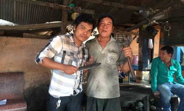 medieval knifemaking at a local blacksmiths workshop