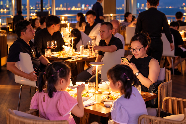 Da Nang: Han River Dinner Cruise with Private Table Options Upper-Deck Dinner — River & City Views