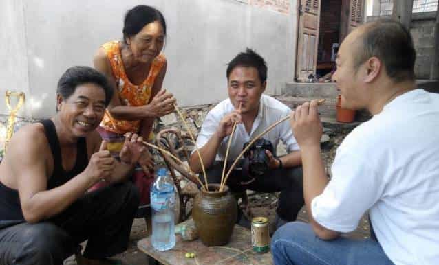 lao wine making