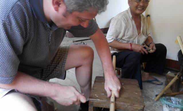 bamboo flute crafting