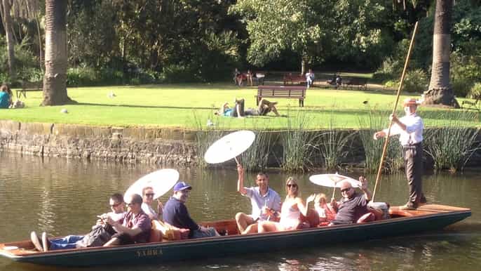 melbourne highlights and punt in the botanic gardens