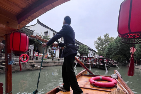 Shanghai: Zhujiajiao Waterstad met kalligrafie-ervaring