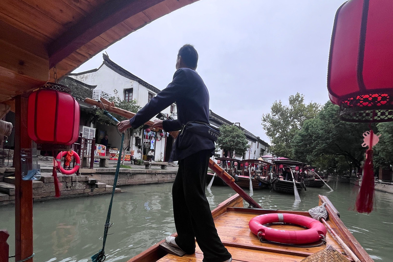 Shanghai: Zhujiajiao Waterstad met kalligrafie-ervaring