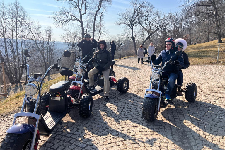 Grand City Tour on Electric Trike in Prague - Live Guided 1.5 Hour : 2 persons on 1 Trike