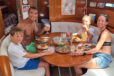 Rhodes Private Luxury Day Cruise Lunch, Coctails, Champagne